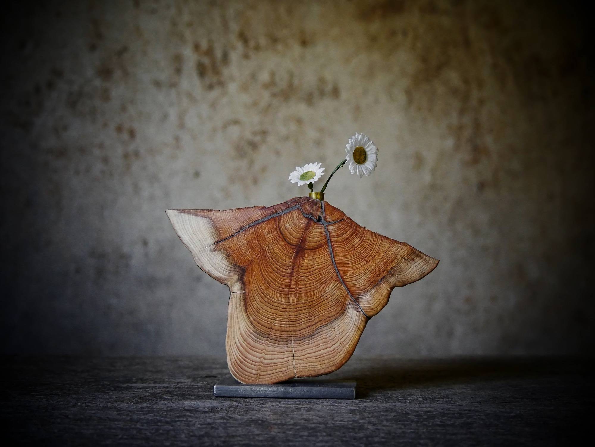 Kobernuß_HolzObjekte_Vase_Eibenholz